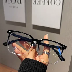 Round Eyewear Transparent Computer Glasses Frame Women Men Anti Blue Light Blocking Glasses Optical Spectacle Eyeglass