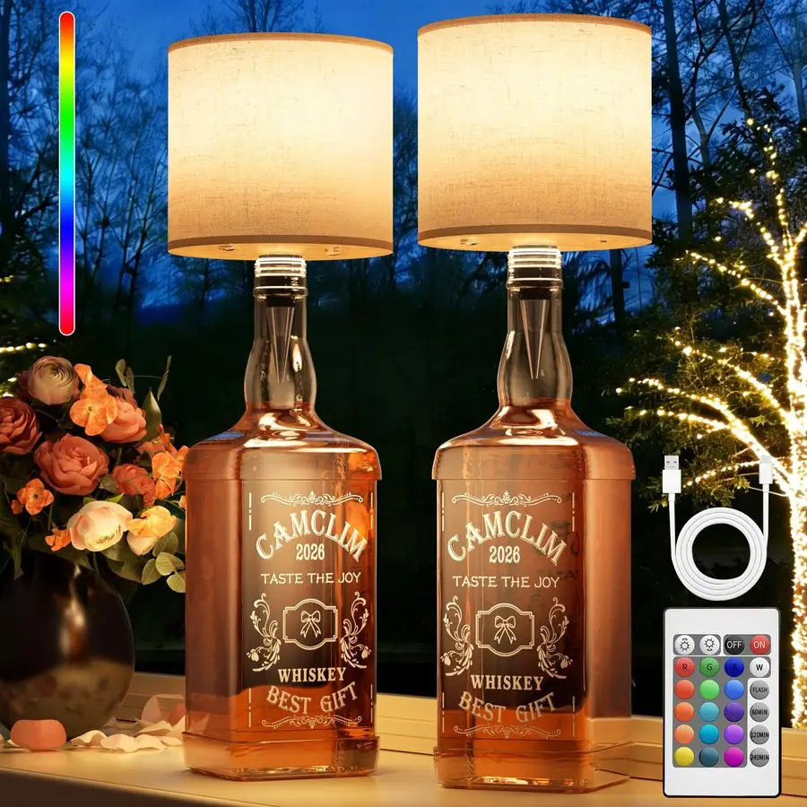 

Перезаряжаемый RGB-светильник для бутылок с вином/алкоголем с пультом ДУ, регулировкой яркости и таймером, для стола, прикроватной тумбочки, кровати