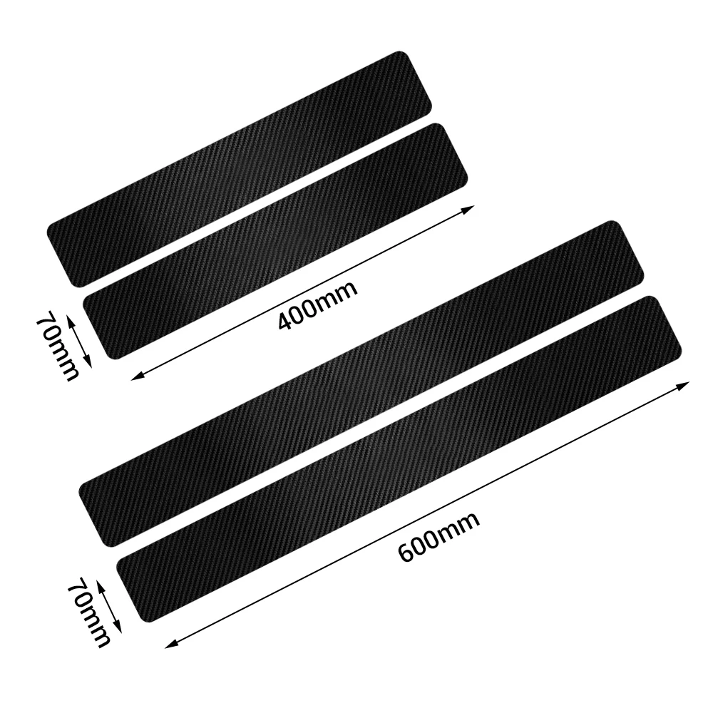 4pcs Car Door Sill Anti-Scratch Guard Sticker For MITSUBISHI Skoda BMW Nissan Infiniti JEEP AUDI Ford Seat Volvo Peugeot Citroen