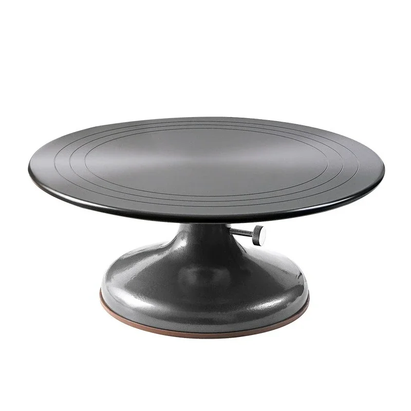 Commercial cake turntable can be fixed piping turntable Aluminum alloy piping table Support table Rotary table Household