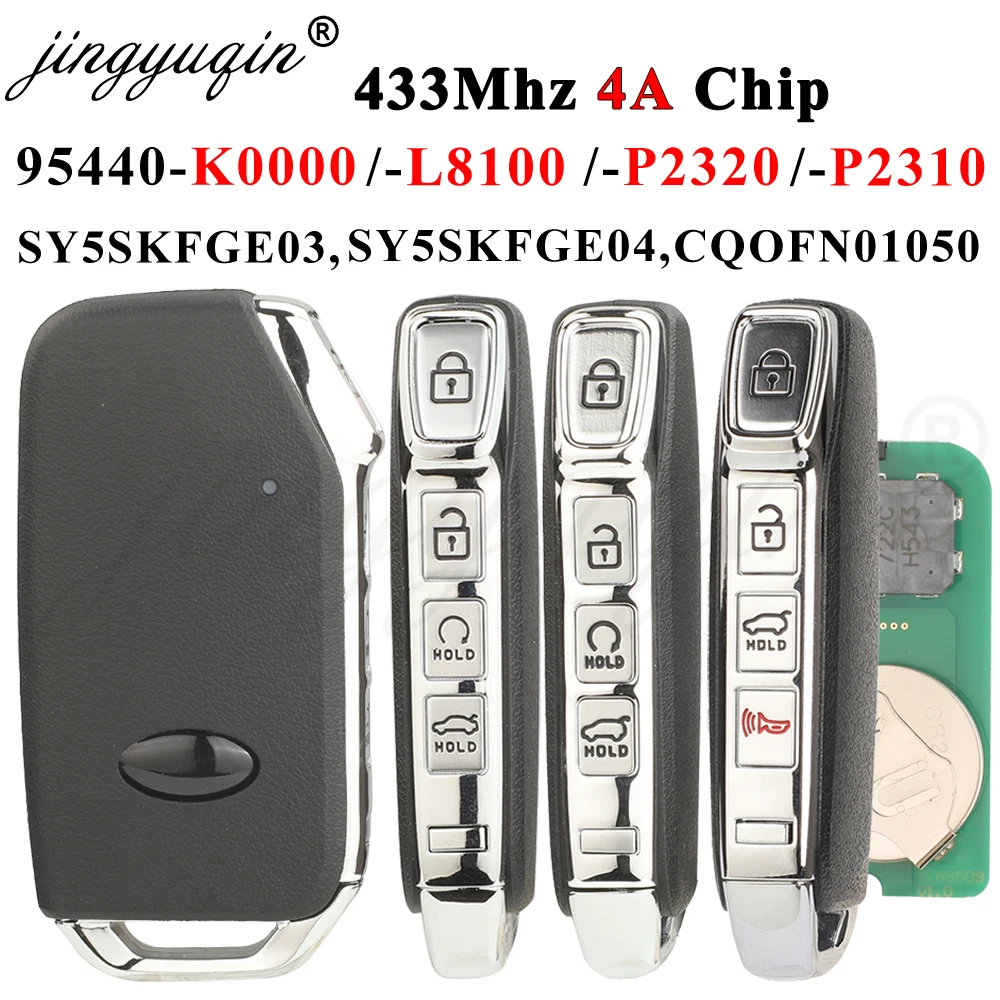 Smart Car Key Remote for Kia Sorento K8 2021-2024 Soul 2019-2021 95440-P2310/P2320/L8100/K0000 SY5SKFGE03 433MHz 4A KeylessGo