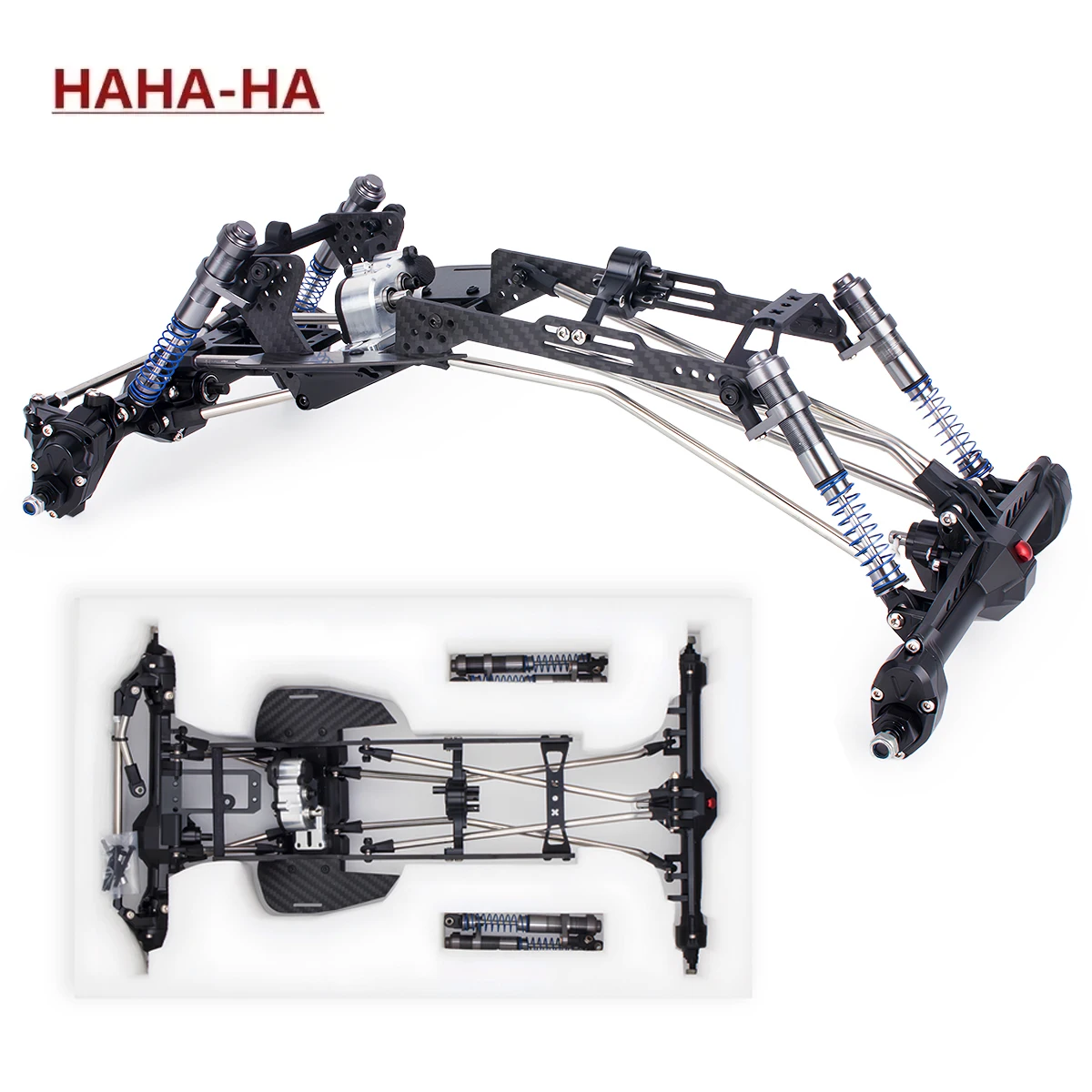 

Комплект шасси LCG из углеродного волокна с набором звеньев для 1/10 RC Crawler Cheater Rigs SCX10 II Детали для обновления с высоким зазором