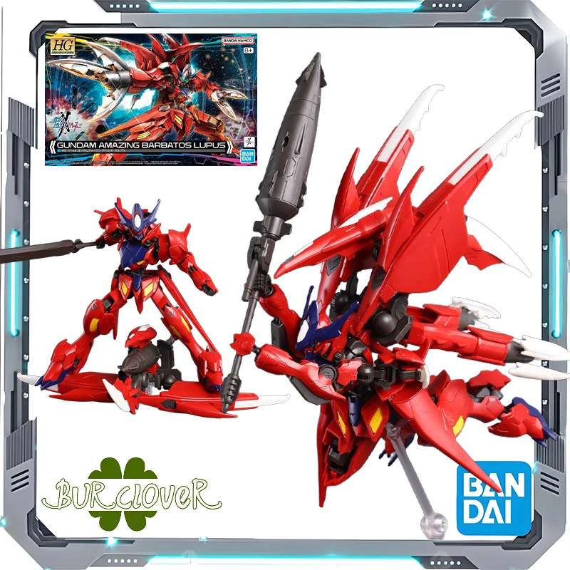 

Bandai Original GUNDAM HGGBM Build GUNDAM AMAZING BARBATOS LUPUS Anime Action Figure Assembly Model Toys Gifts For Children