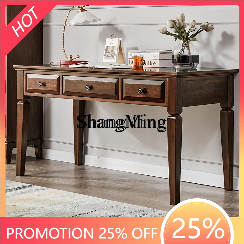 

CL wood desk household furniture set combination writing white writing desk computer table