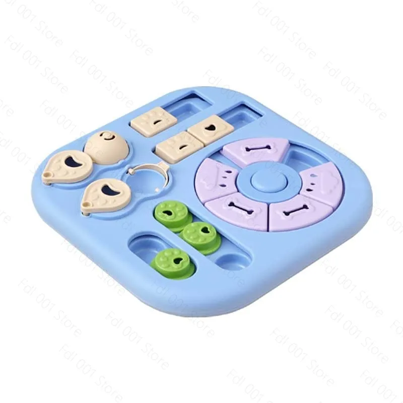 Square interactive pet feeding toys slow feeding bowl dog cat educational toys relieve boredom pet supplies