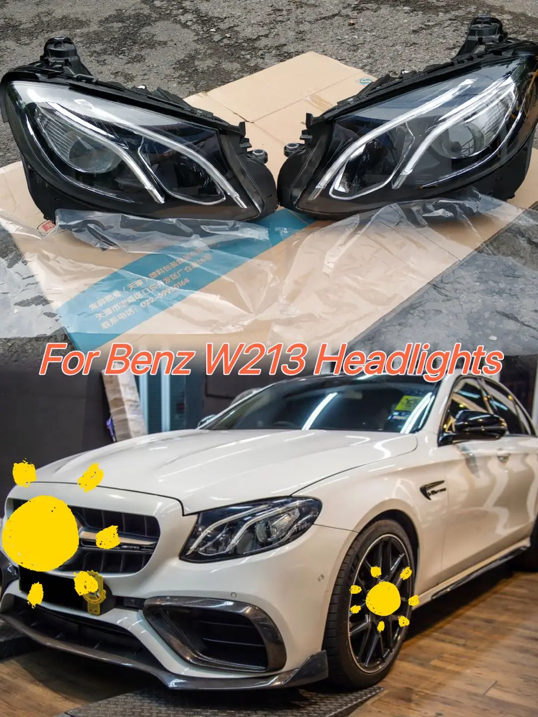 LED headlight for mercedes benz E class W213 headlight Assembly 2016-2019