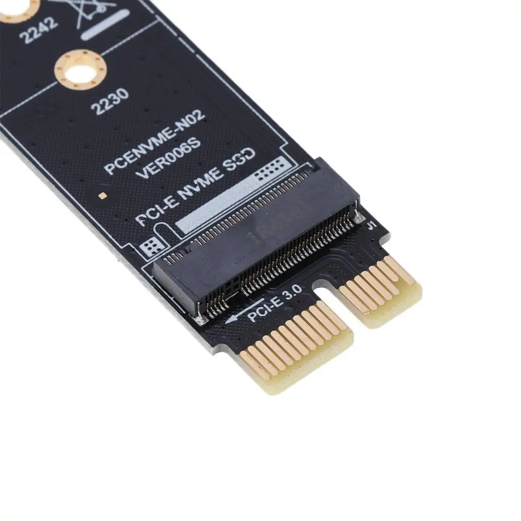 PCI E to M2 NVME SSD Riser Card Plastic Adapter for Windows 8 10 Linux Desktop Game Setup