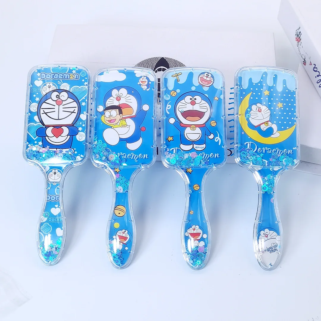 2-4PSC غرزة KT سانريو مربع طويل التعامل مع الرمال مشط الشعر كورومي ماي ليتل المهر تدليك مشط #1