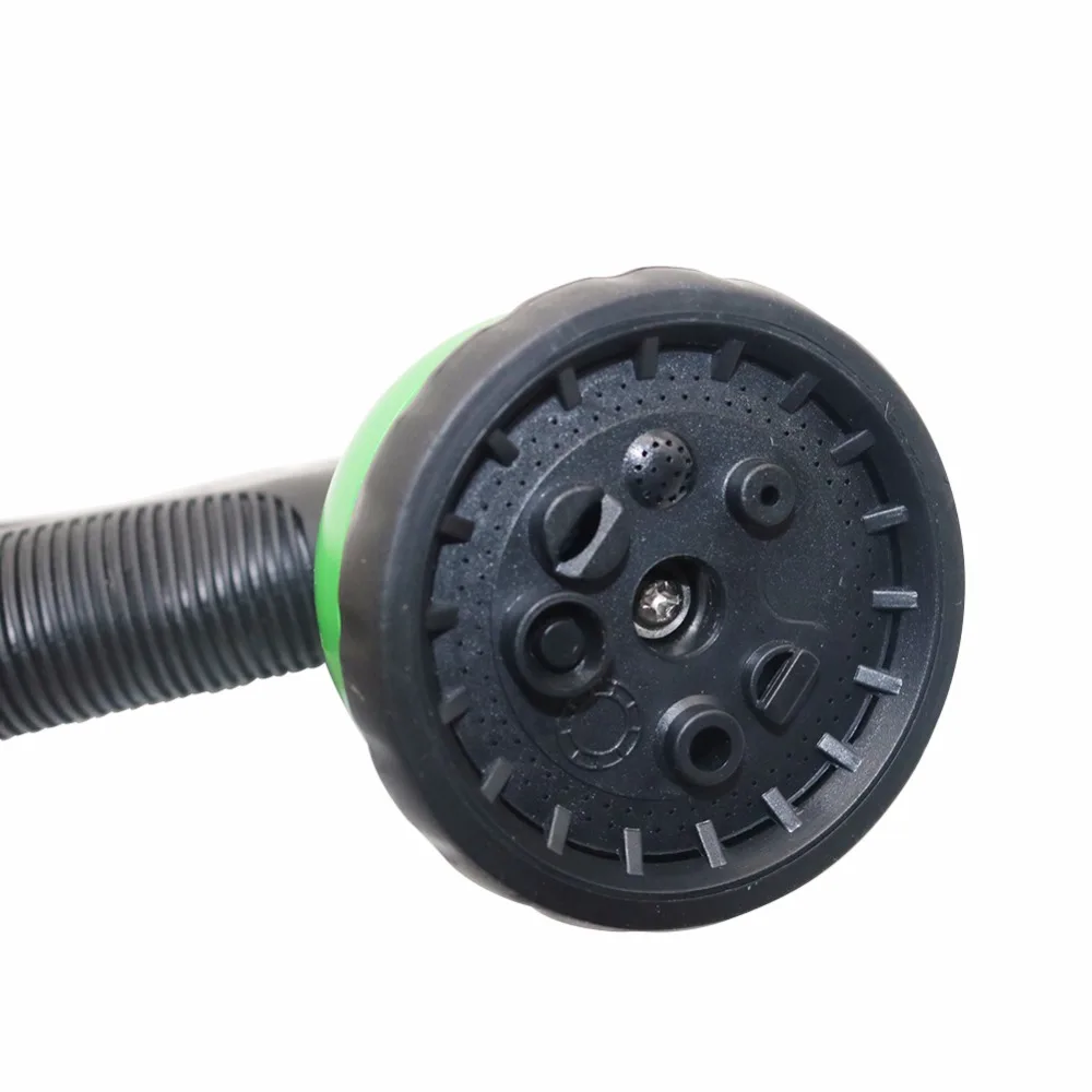 مدفع المياه خرطوم حديقة فوهة بخاخ اليد 8 أنماط غسيل السيارات قابل للتعديل سقي بندقية رذاذ مسدس حديقة سقي #6