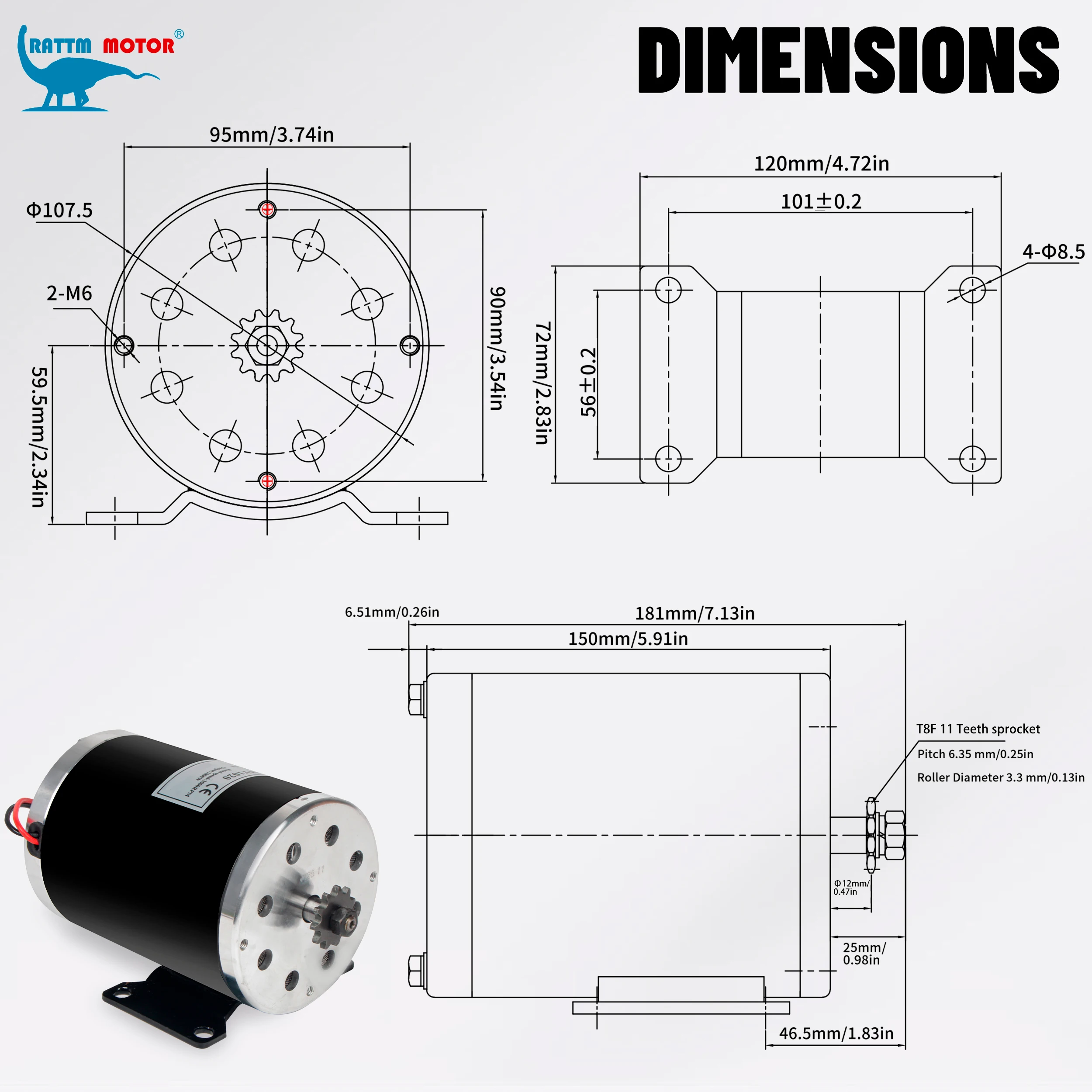 MY1020 48V 1000W 3300 RPM High - огляд і ціна Heavy Equipment Engine