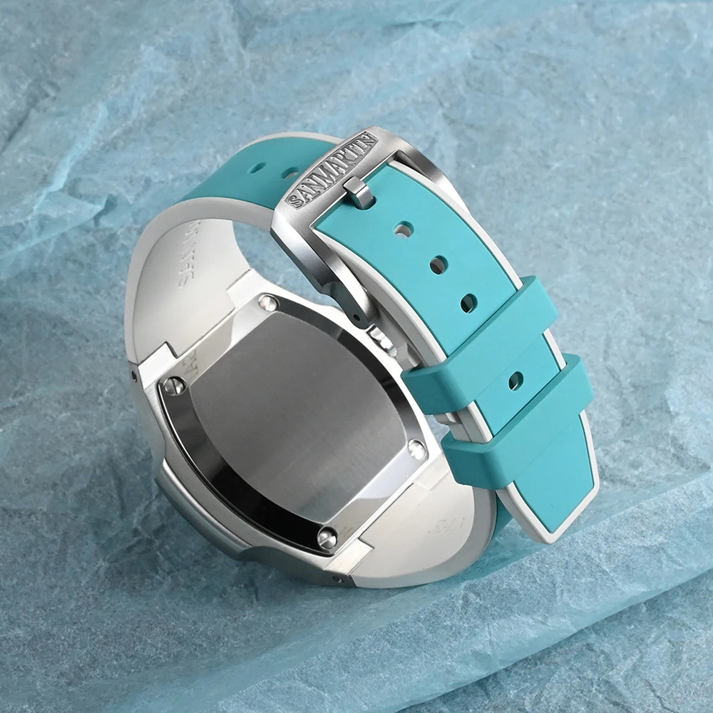 San Martin 43mm reloj de lujo para hombres de negocios multifuncional Miyota 9120 relojes mecánicos automáticos luminosos impermeables SN0075