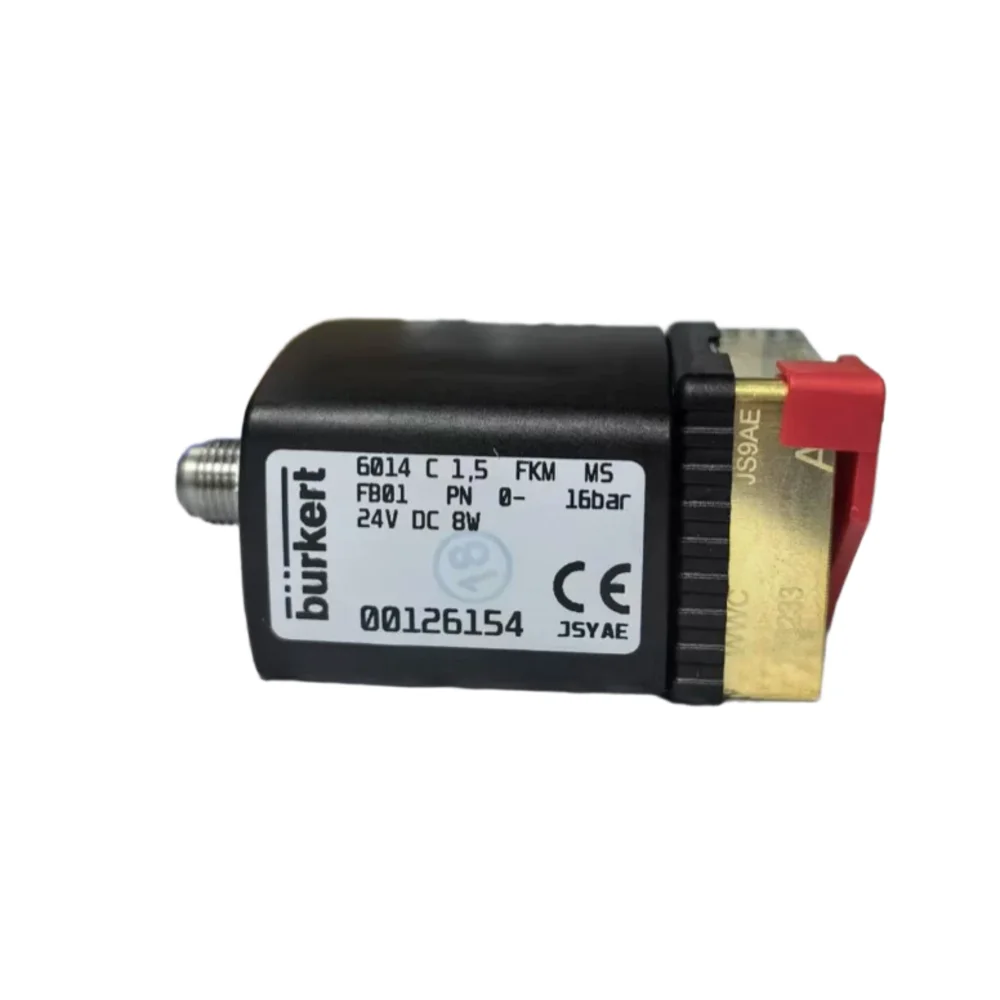 00126154 Burkert 6014 C Direct Acting Bottom Plate Connection Normally Closed 1.5 Flow Hole 00126155 00125366