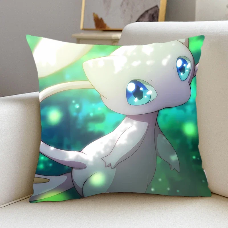 home decor Pillow Cover M-Mew iving room bedroomo office car 45x45 Dakimakura Throw Pillows Square Pillowcase Cute Home Decor