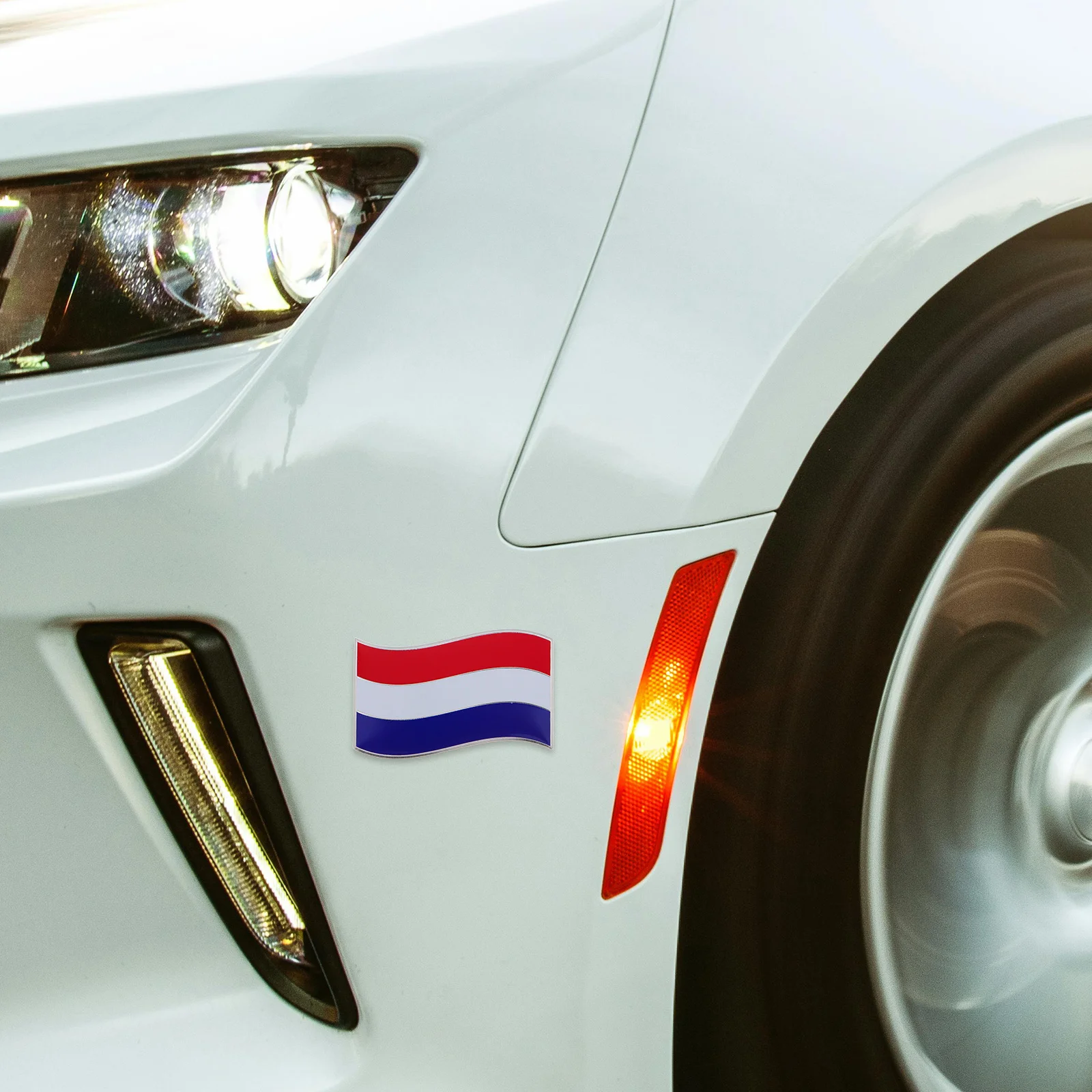 

Flag Sticker Metal Decorative Car Decal France Flag Vehicle Badge Easy Apply Exterior Accessories 120x80mm Badges Emblems