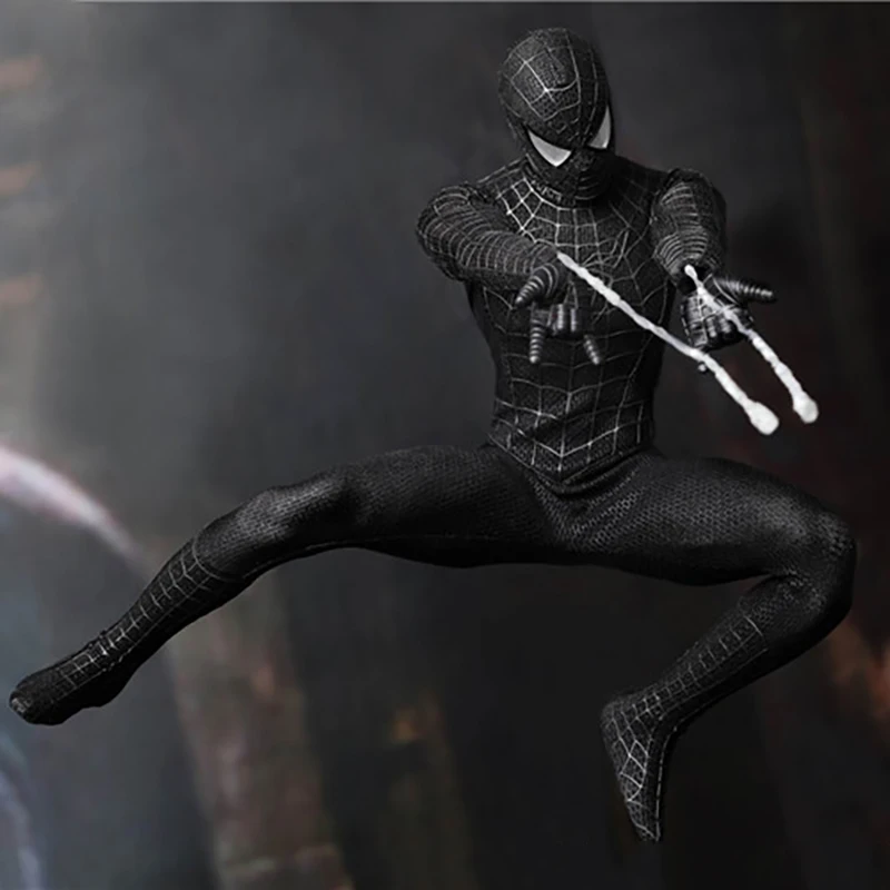 Authentic Reservation Deposit Hot Toys Spider-man 3 (black Suit) 1:6 Spider Fan Collection Doll Decoration Model Handsome Gifts