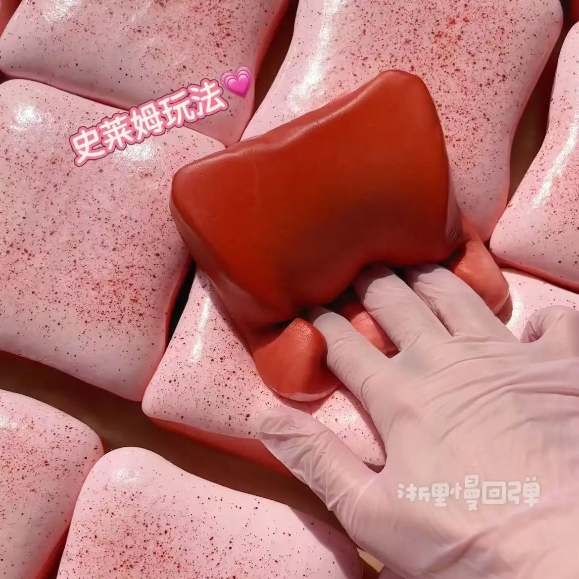 Gâteau au fromage aux fraises, gâteau doux et humide, jouet à pincer, suce les doigts, montée lente, soulagement du Stress, jouet Squishy à presser amusant