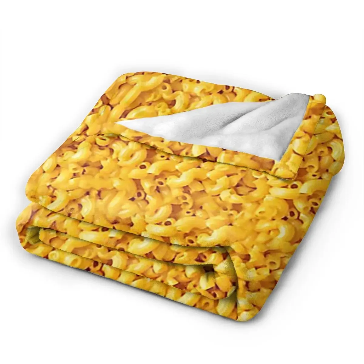 Mac And Cheese Blanket Soft Warm Flannel Throw Blanket Bedding for Bed Living room Picnic Travel Home Sofa