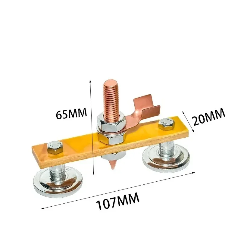 Cabeça magnética de soldagem, braçadeira de aterramento, ferramentas, magnetismo forte, grande sucção, cauda de cobre, braçadeiras de estabilidade de soldagem