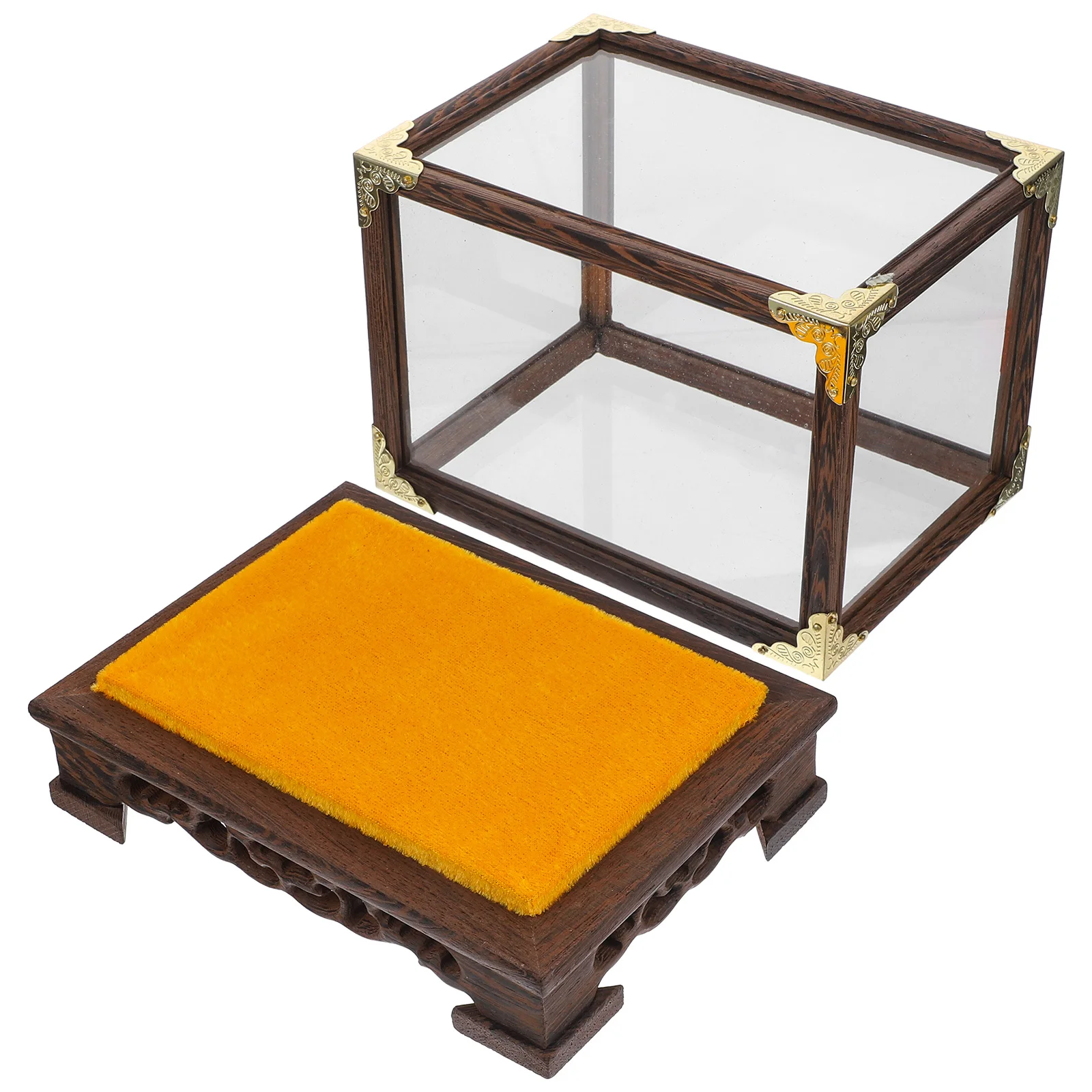 

Buddha Statue Showing Case Handwork Box For Storage Transparent Desktop Vase Display Home Decor Multi-Function Display Box