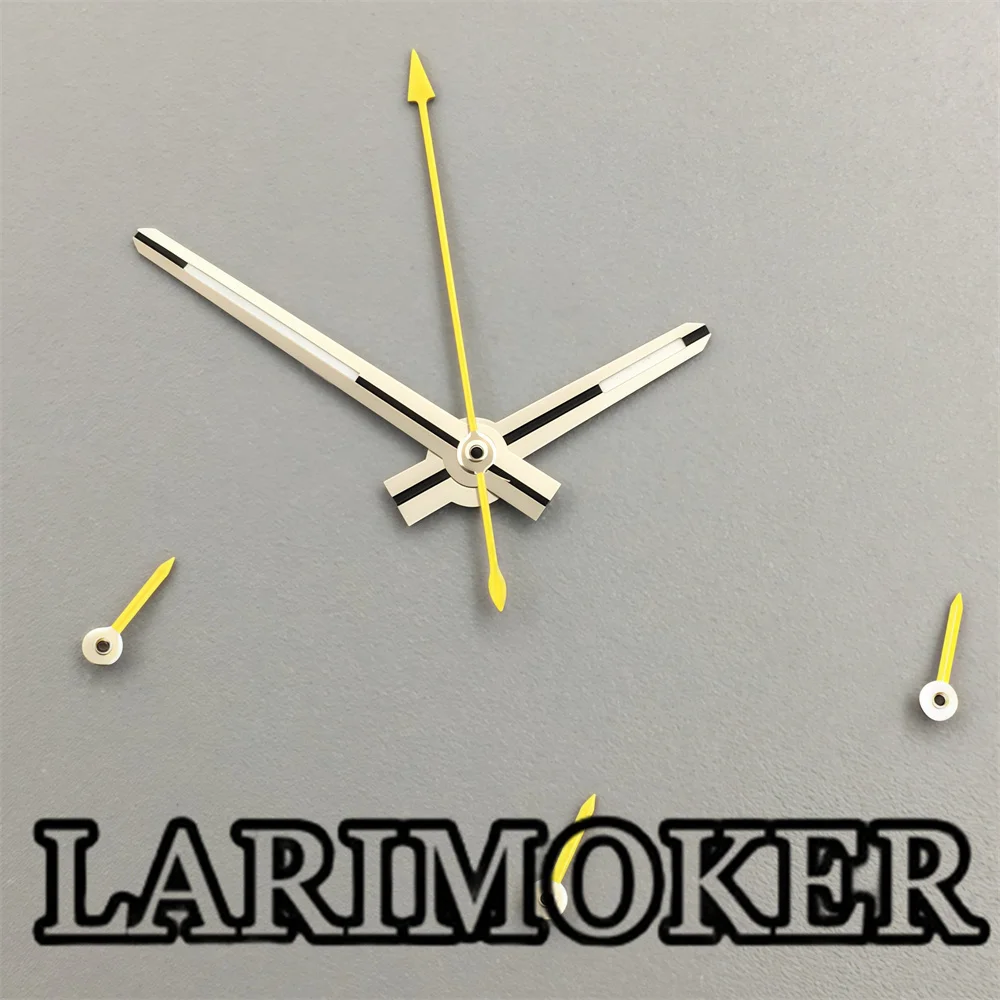 LARIMOKER 31.5MM VK63 quartz Movement dial with 6-pin pointer green luminous modified watch accessories suitable for 40MM case