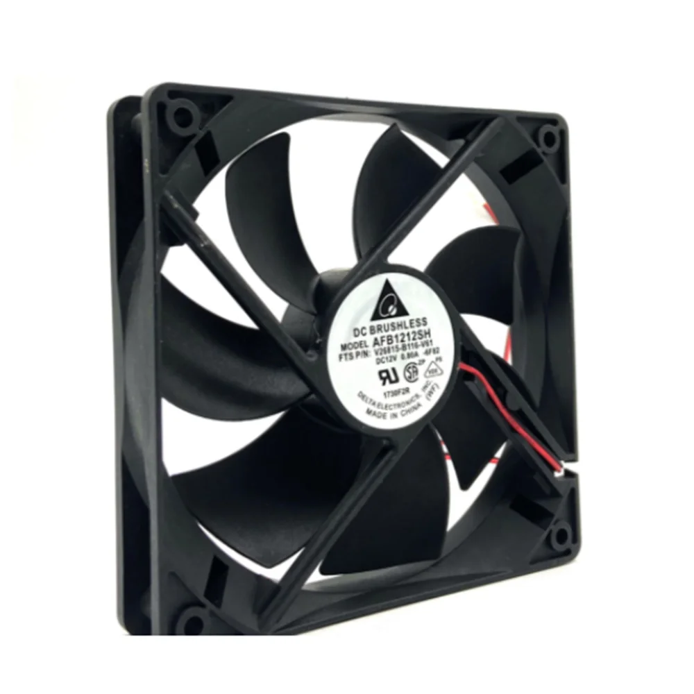 Cooler Fan AFB1212SH 12025 DC 12V 0.80A Cooling Fan 120X120X25mm Double Ball Bearing 3400 Rpm 113Cfm Fan for Mining