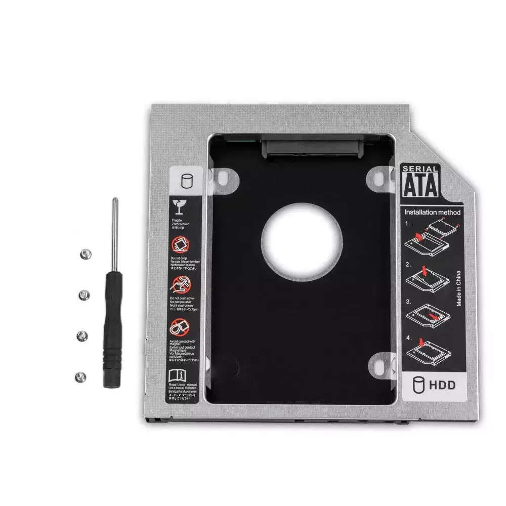 2nd HDD SSD Hard Drive Optical Caddy Bracket Frame for Samsung RC410 RC420 RF410 RF411 RC425 RC510 RC520 np300e5a-A05 SN-208 DVD