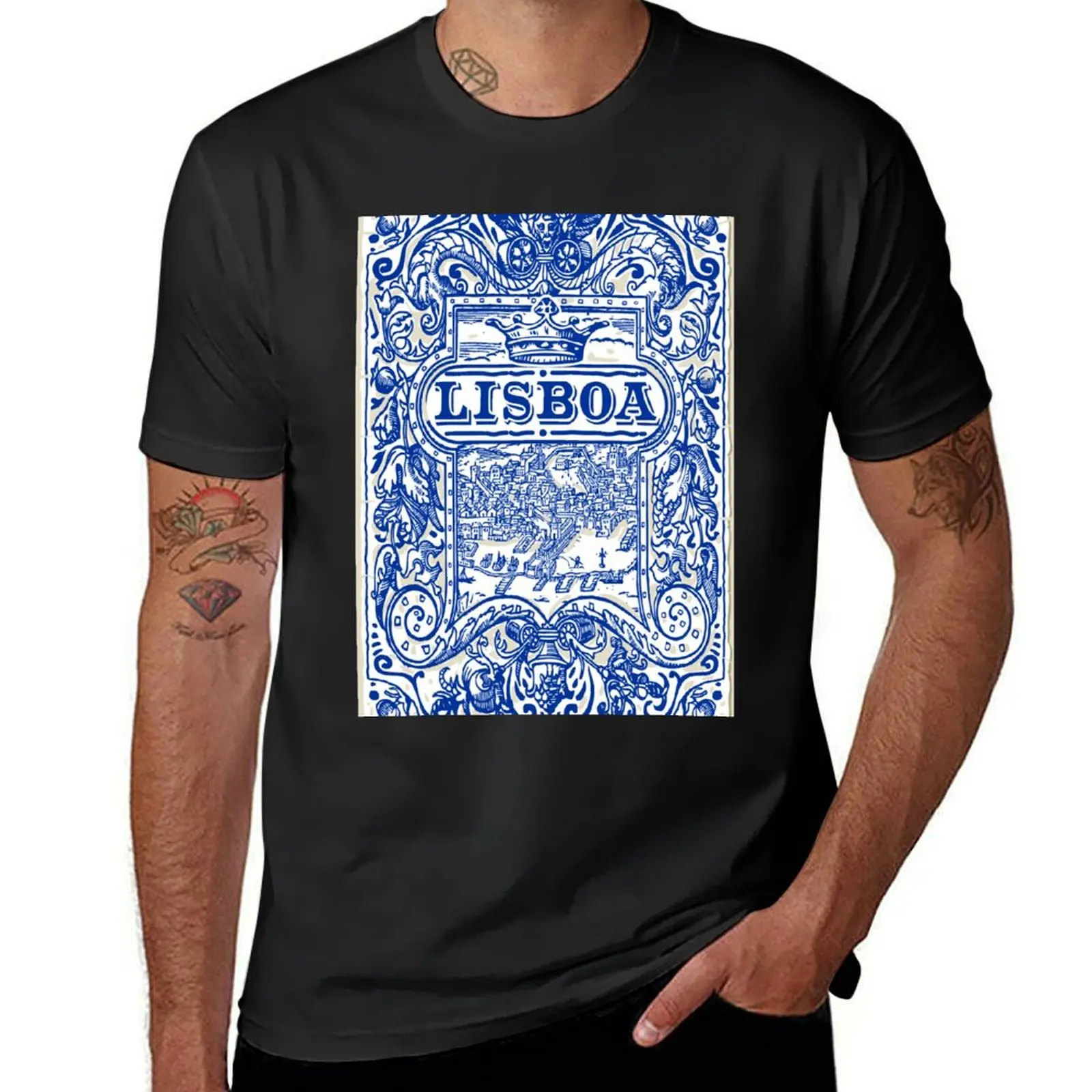 Azulejo Lisbon Azulejos Lisboa T-Shirt new edition aesthetic clothes tshirts for men