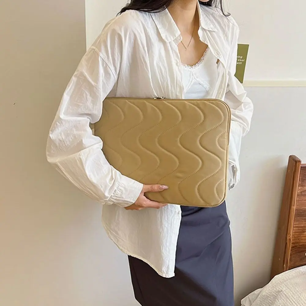

Simple Fashion Laptop Sleeves Casual Soft Quilted Laptop Bag Protective Lightweight Computer Bags Travel