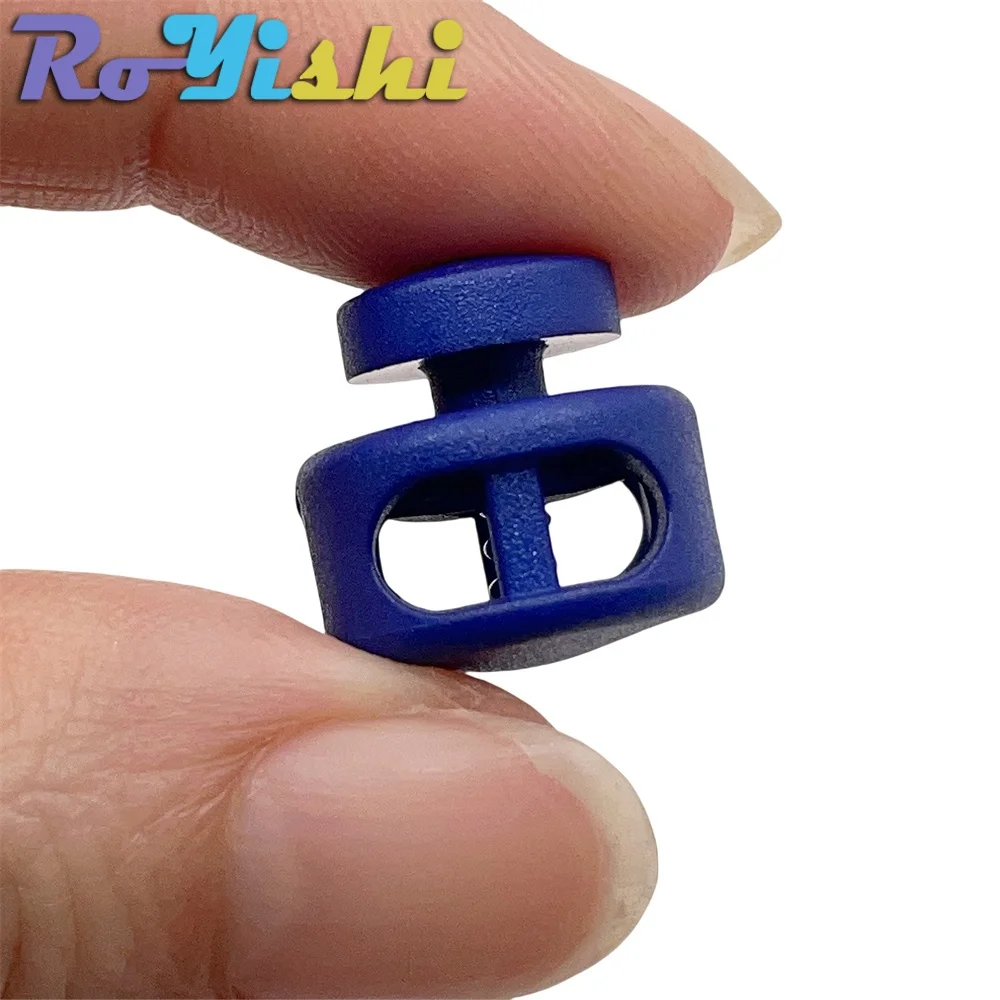 13-1000 Pcs/Pack Plastic Cord Lock Stopper Toggle Clip for Drawstring Elastic Lanyard Paracord Rope Garment Bag Accessories view 3