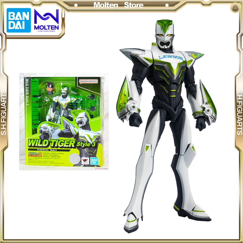 

BANDAI Original Tiger & Bunny 2 S.H.Figuarts Wild Tiger Style 3 Action Figure Model Kit Completed