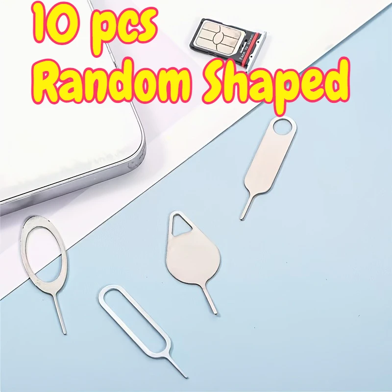 10Pcs Random Shaped Stainless‑Steel SIM Card Ejector Pin Set, Multi‑Size Portable Needle Tool for Smartphones & Tablets - view 5