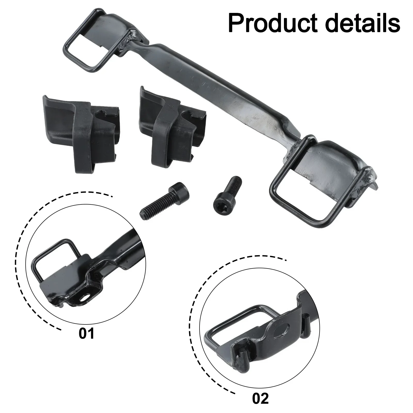 Automotive ISOfix Seat Restraint Anchor Automotive Care Black Automotive Isofix Seat Kit Connecting Rod And Clip