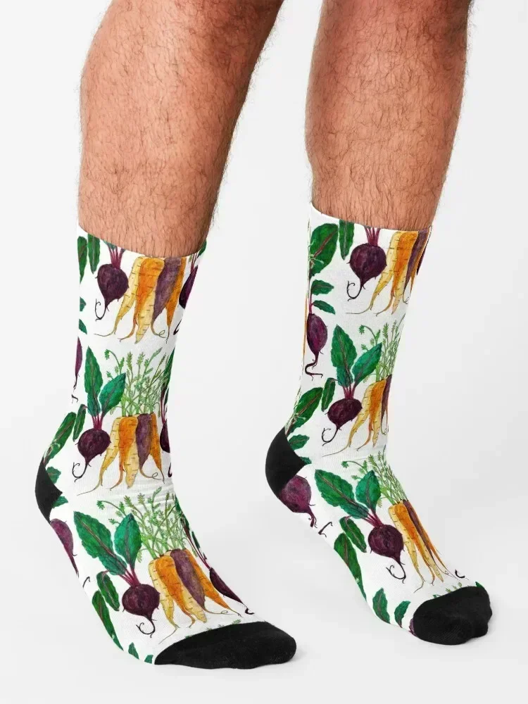 Rooting for Roots! Socks sports stockings funny gift sheer with print Socks For Women Men's