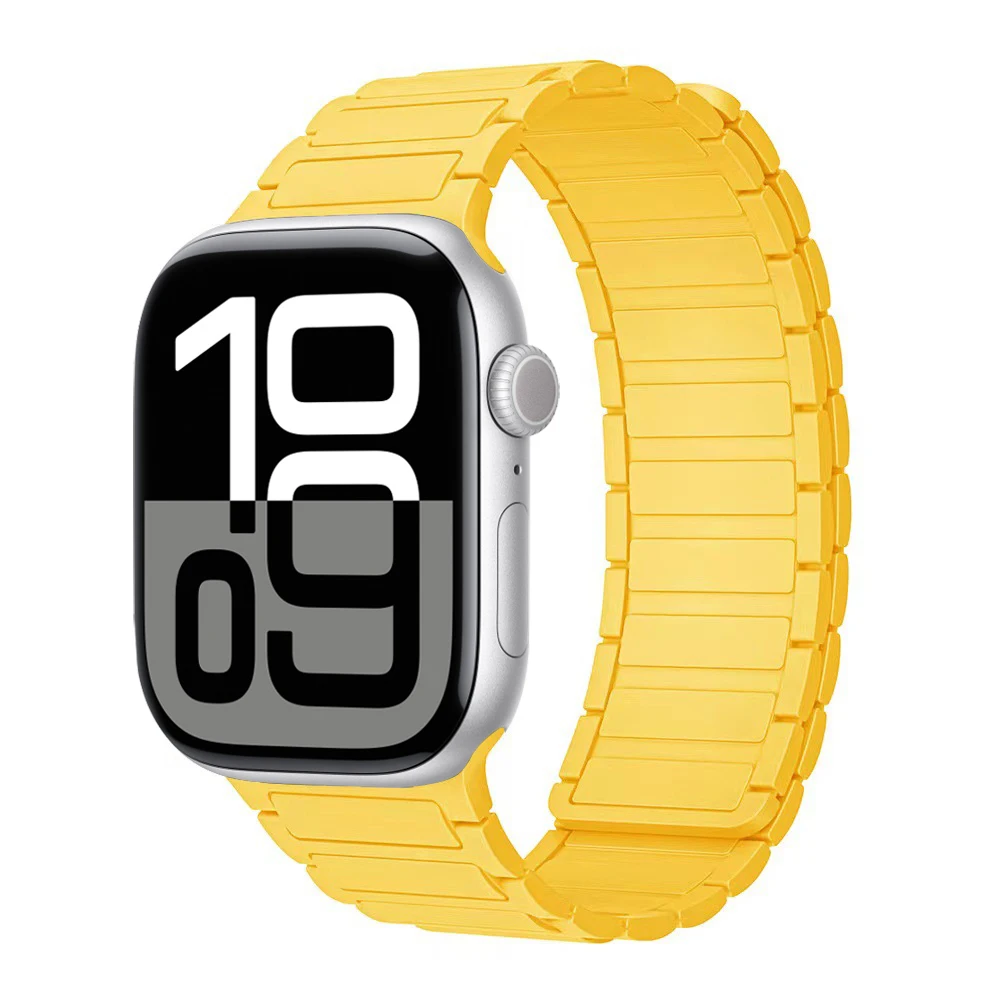 Magnetisches Schlaufenarmband für Apple Watch-Armbänder 46 mm 44 mm 40 mm 45 mm 41 mm 42 mm Silikonarmband iWatch Serie 11 10 9 8 7 6 SE Ultra 3
