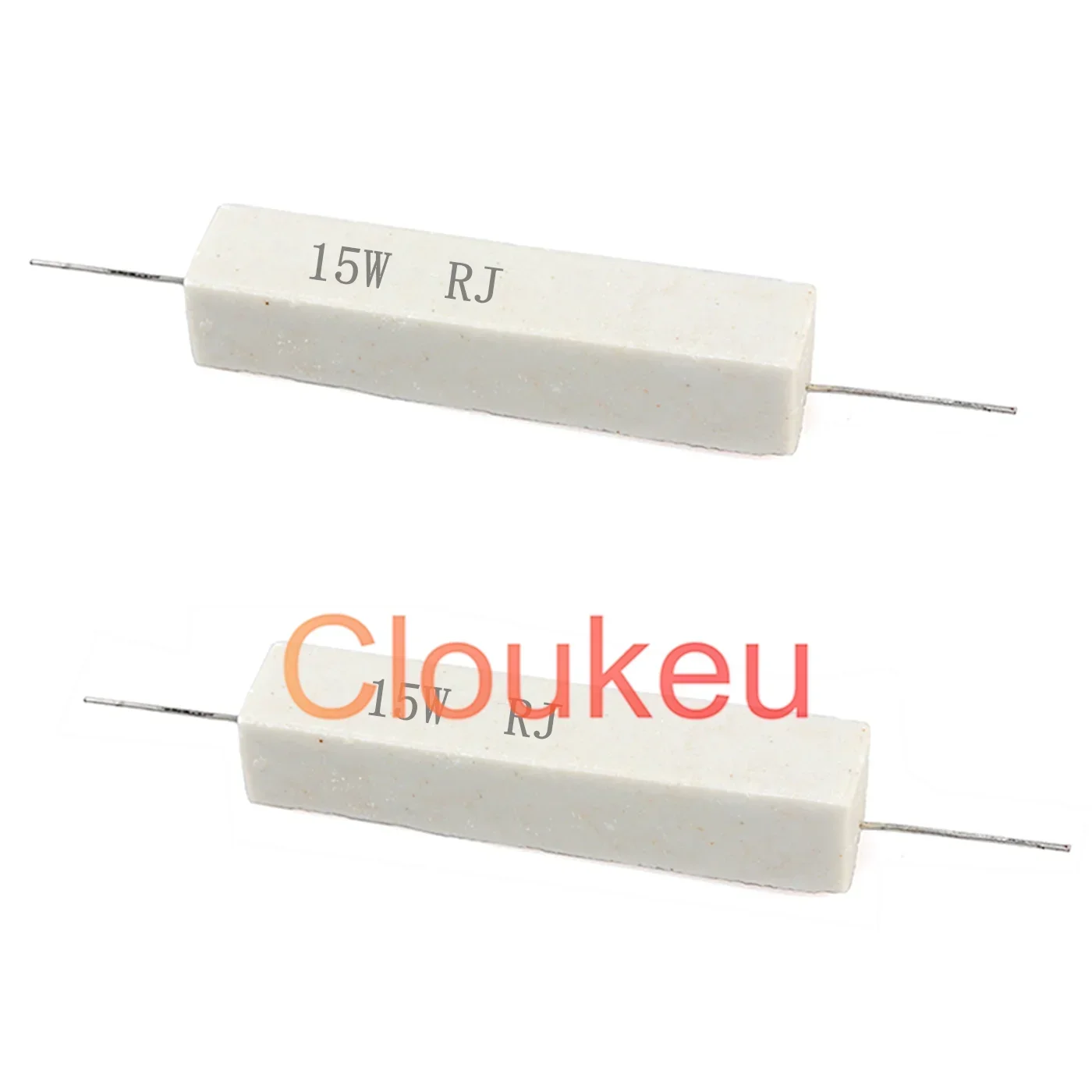 (1 piece) Cement resistor Horizontal SQP RX27 15W 5% 2.4K 2.7K 3K 3.6K 3.9K 4.3K 4.7K 5.1K 5.6K 6.2K 6.8K 7.5K 8.2K 10K 47K 300K