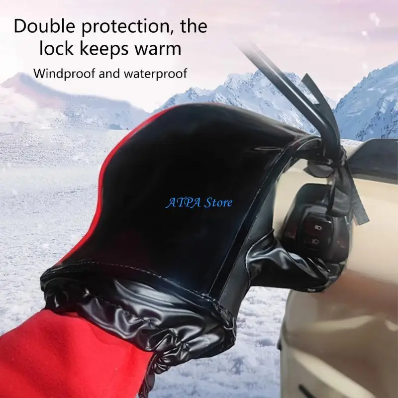 Motorcycles imperméables U13C Glants guidon mittens chauds couverture à main Grip Muff