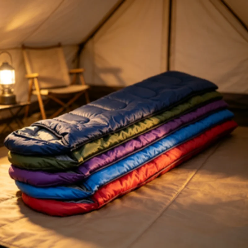 Sac de couchage enveloppant ultraléger imperméable 4 saisons, équipement chaud pour le camping, la randonnée, le trekking et les voyages