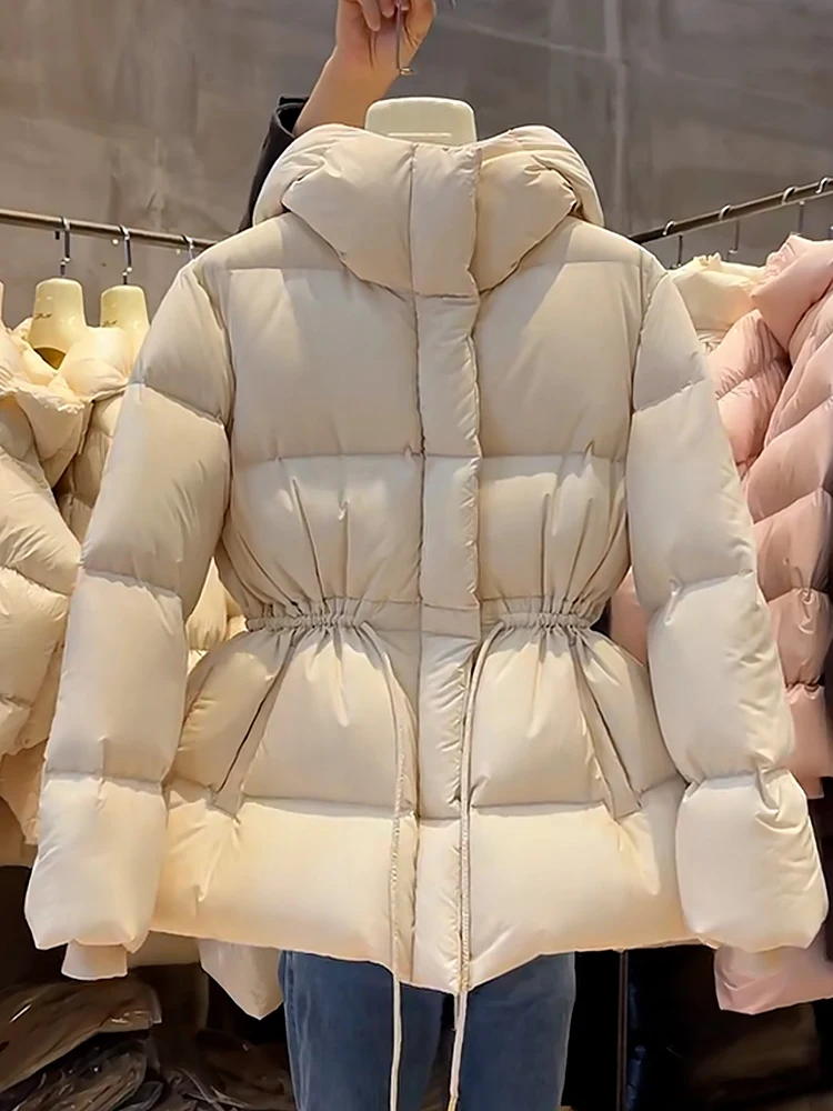 เสื้อโค้ทผู้หญิง Thiened Bread Sle รุ่น Jaet ความยาวปานกลาง อุ่นสบาย ดีไซน์ทันสมัย สไตล์ลำลอง ปิดด้วยซิป เหมาะสำหรับฤดูหนาว