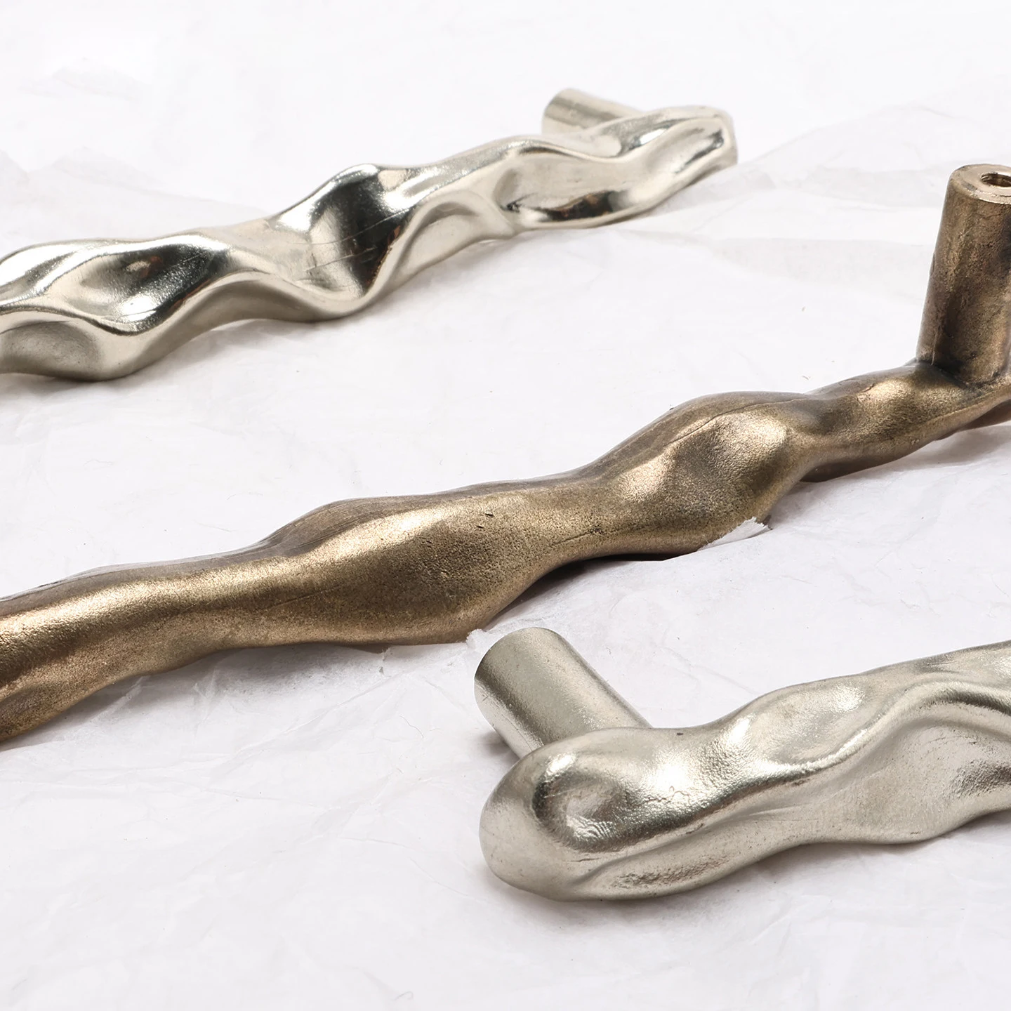 Stone shaped bronze cabinet handle — product image 15