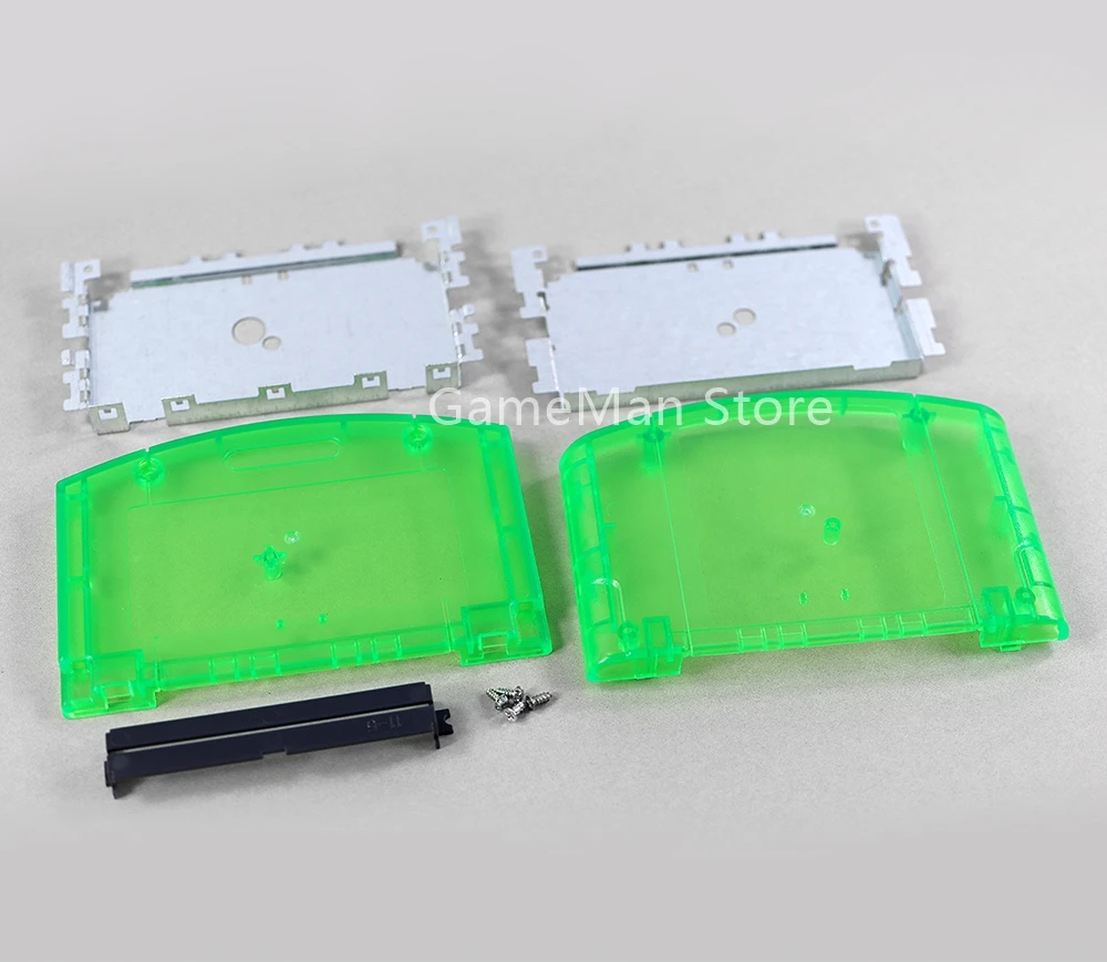 Juego de fundas para tarjetas de juego N64 versión estadounidense, estuche rígido de repuesto con soporte de hierro con tornillos, 10 juegos