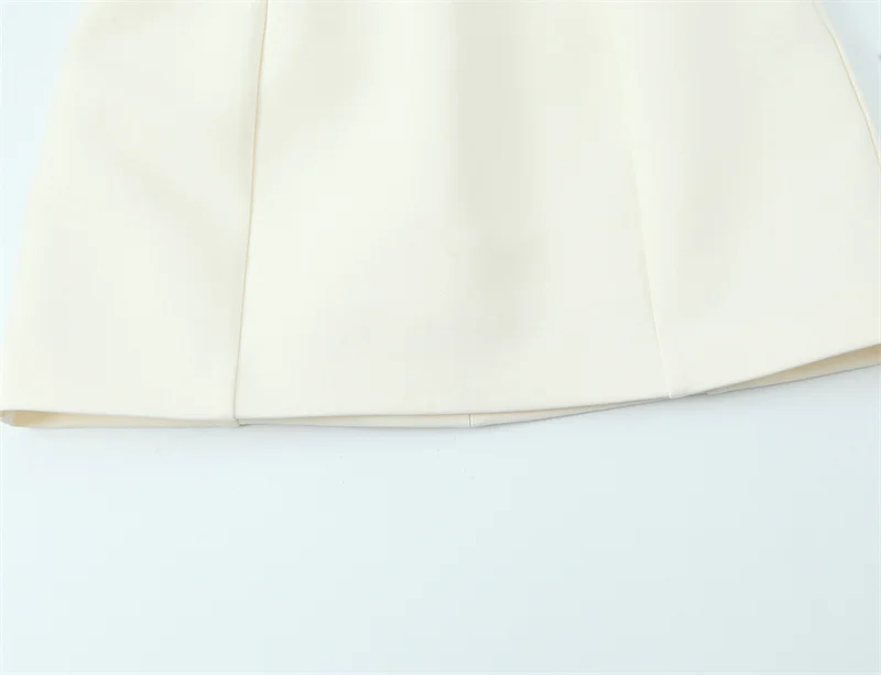 Women's Dress 2026 Summer New Style White Sleeveless Hollow-out Decor Qipao-style Mini Dress Elegant and Fashionable - Image 4