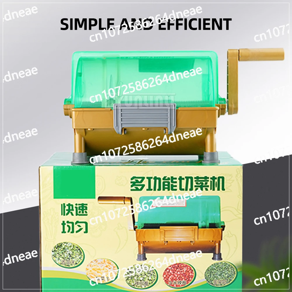 

Hand-cranked Chili Slicing Machine Multifunctional Vegetable Cutter Household Portable Pepper Chili Diced Machine