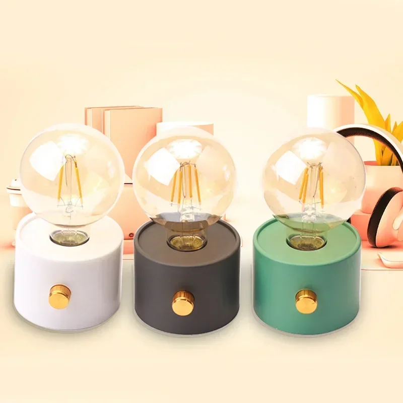 Nice Retro Bulb Night Light Bedroom Sleep Light Desktop Atmosphere Ornaments Battery Powered