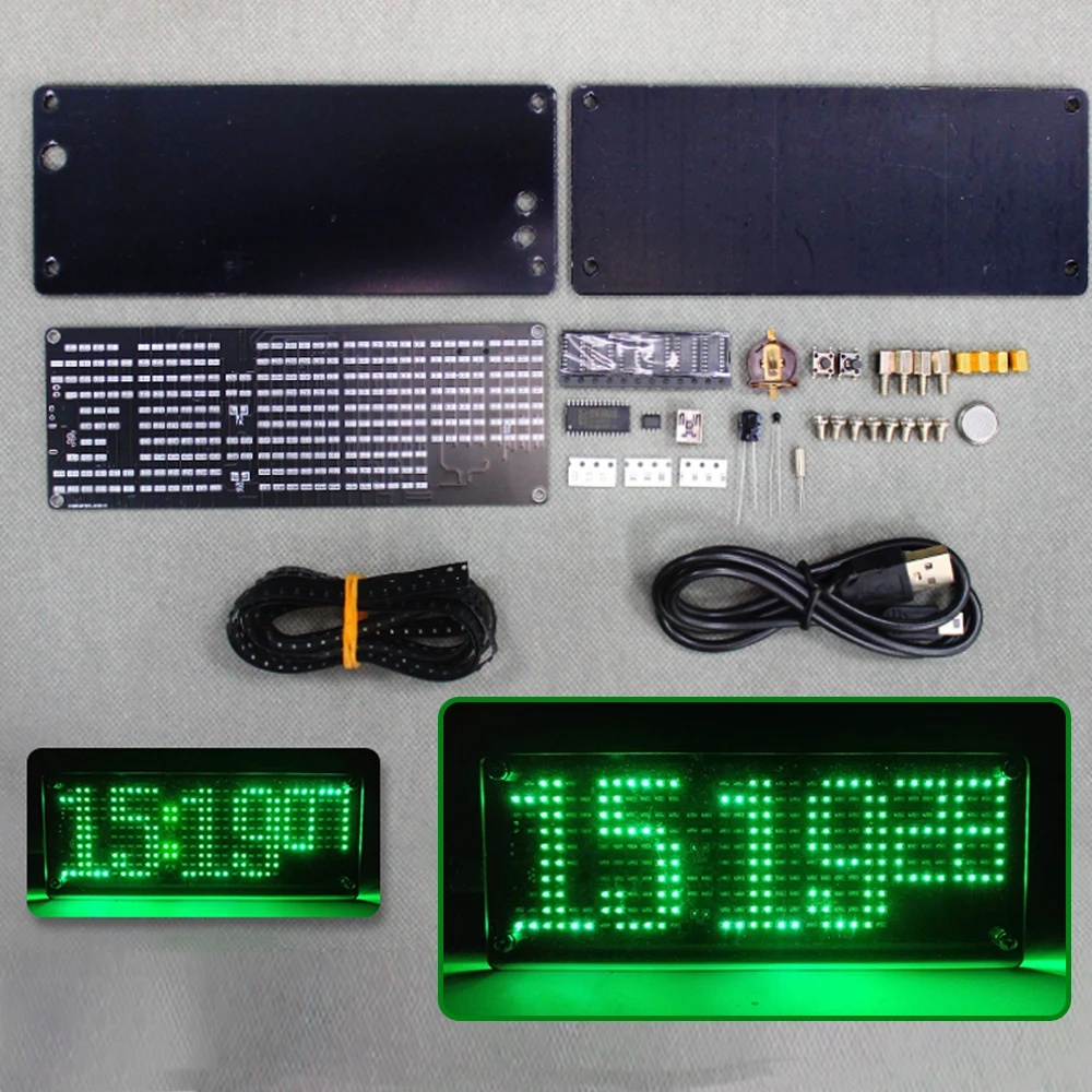 DIY 디지털 도트 매트릭스 시계 전자 키트 LED 조 - Diy Electronics Learning Kit 리뷰 및 가격