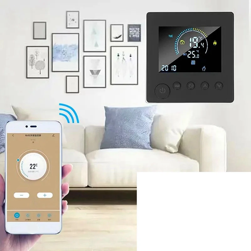 FULL-Wifi Smart Thermostat Electric Floor Heating Water Gas Boiler Temperature Wireless Remote Controller By Tuya Alexa