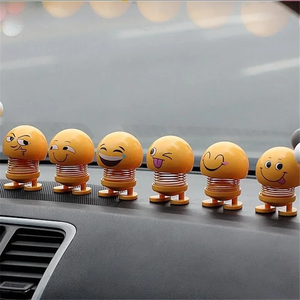 Funny Shaking Head Doll Car Small Ornaments Cute Car Accessories Interior Trims Creative Car Toys Decoration Accessories