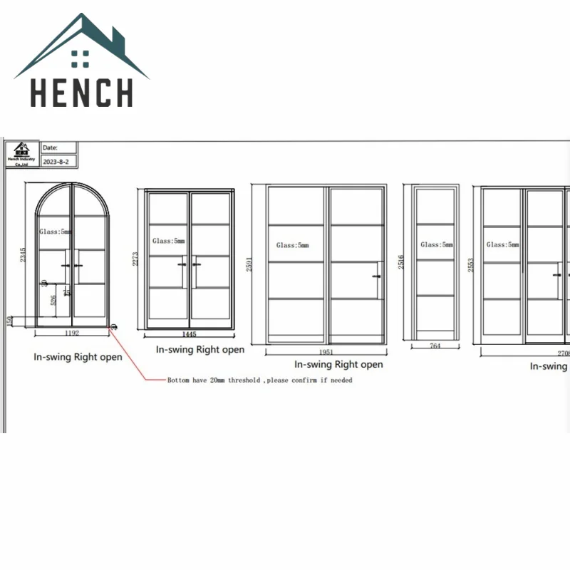 

Various Style Steel Glass Metral Doors Hench Selling For Villa Home Use Made In China