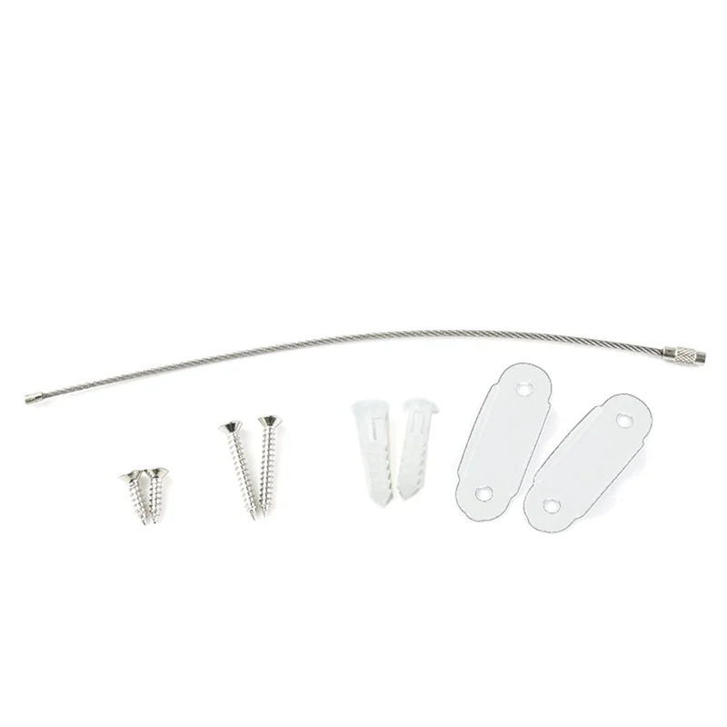 HRBAJ-10 Pcs Furniture Anchors Baby Proofing, Anti-Tip Metal Children's Furniture Straps, For Cabinet Wardrobe Drawers Dresser D