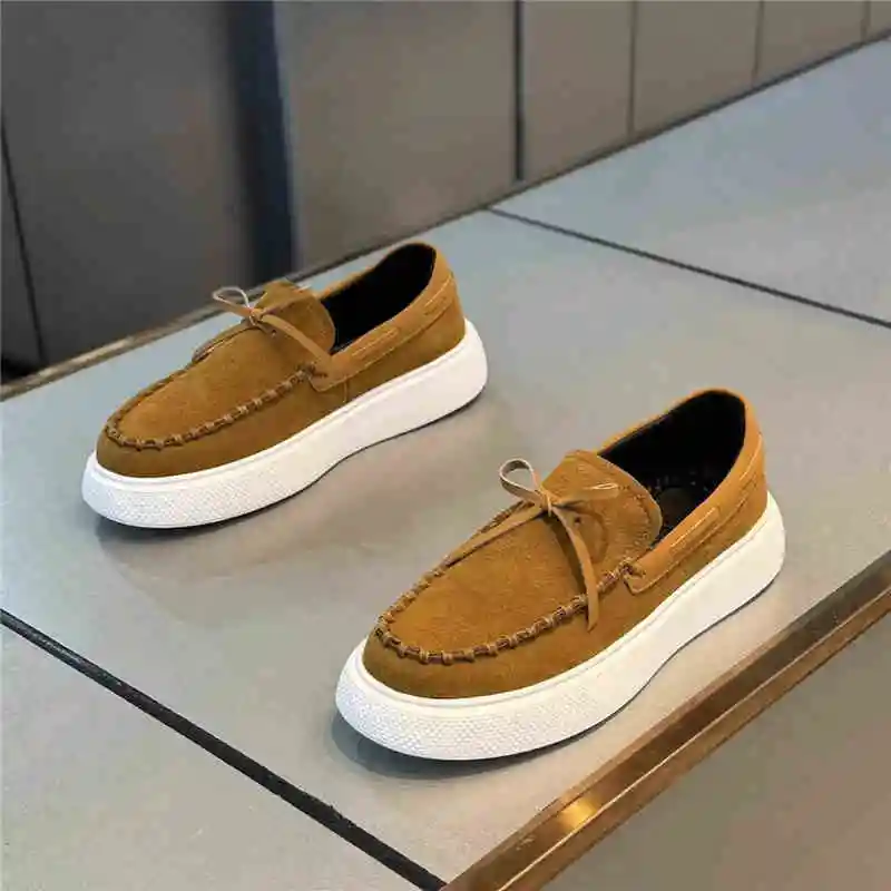 

Summer Designer Men's Loafers Suede Leather Men Casual Shoes Breathable Slip on Flats Leisure Walk Driving Shoes Comfy Moccasins
