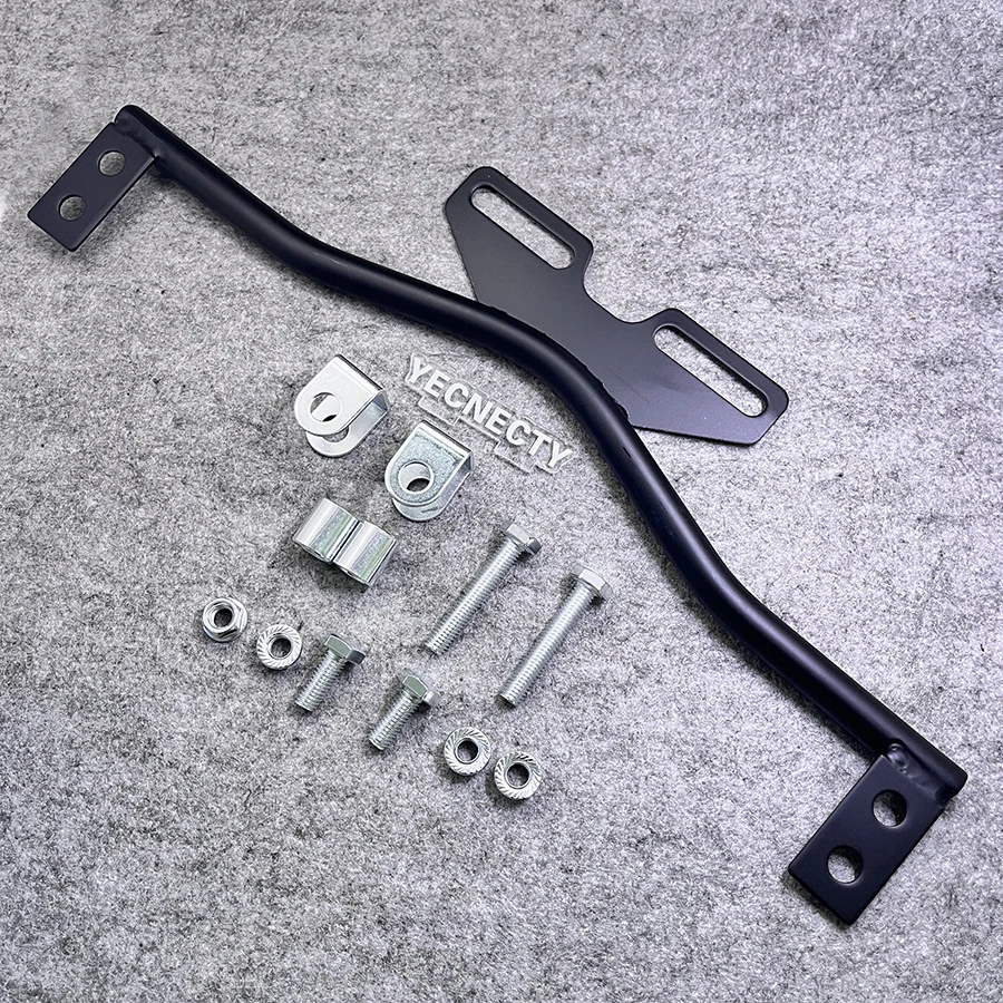 For Choppers Harley Triumph Honda Universal Motorcycle Headlight Bracket Turn Signal Spot Lamp Bar Auxiliary Holder Mount
